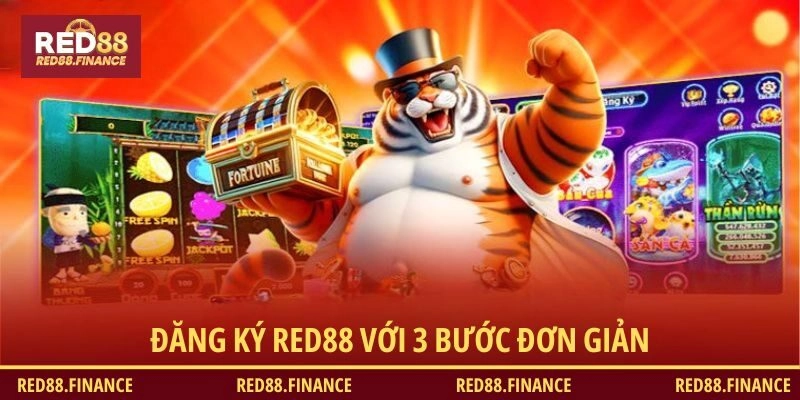 Chỉ 3 bước để có tài khoản RED88, cực dễ dàng