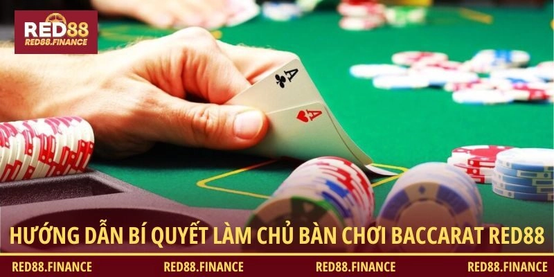 Hướng dẫn bí quyết làm chủ bàn chơi baccarat RED88