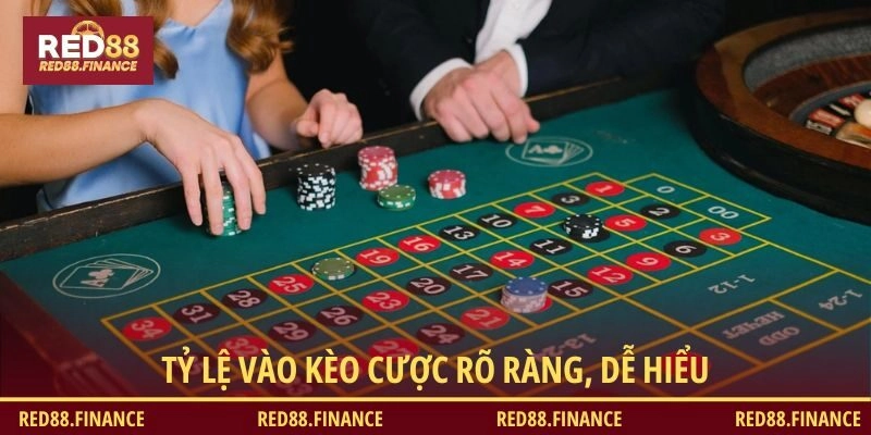 Tỷ lệ vào kèo cược rõ ràng, dễ hiểu